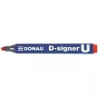 Alkoholos marker, 2-4 mm, kúpos, DONAU "D-signer U", piros 1 db