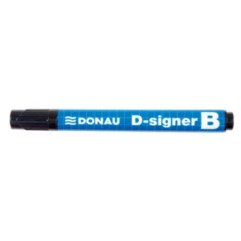   Táblamarker, 2-4 mm, kúpos, DONAU "D-signer B"", fekete