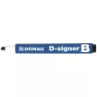 Táblamarker, 2-4 mm, kúpos, DONAU "D-signer B"", fekete