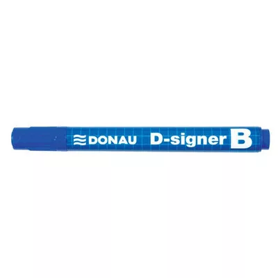 Táblamarker, 2-4 mm, kúpos, DONAU "D-signer B", kék