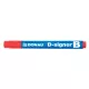 Táblamarker, 2-4 mm, kúpos, DONAU "D-signer B", piros