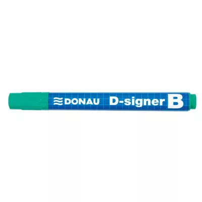 Táblamarker, 2-4 mm, kúpos, DONAU "D-signer B", zöld