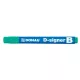 Táblamarker, 2-4 mm, kúpos, DONAU "D-signer B", zöld