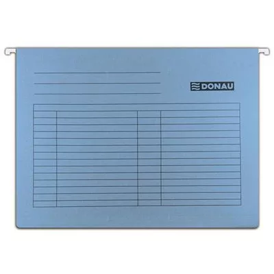 Függőmappa, karton, A4, DONAU, kék 25 db