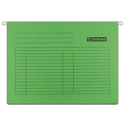 Függőmappa, karton, A4, DONAU, zöld 25 db