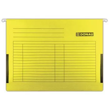   Függőmappa, oldalvédelemmel, karton, A4, DONAU, sárga 25 db