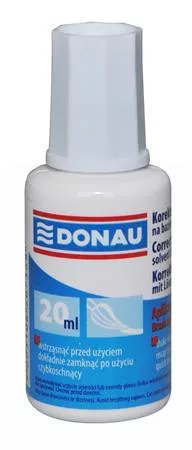 Hibajavító folyadék, oldószeres, 20 ml, DONAU 0,02 liter