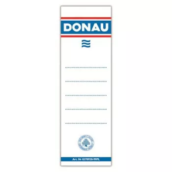  Cserecímke, iratrendezőhöz, kétoldalas, 48x153 mm, DONAU, fehér 20 db