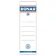 Cserecímke, iratrendezőhöz, öntapadó, 54x153 mm, DONAU, fehér 20 db