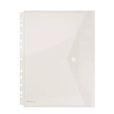 Irattartó tasak, A4, PP, patentos, lefűzhető, DONAU, áttetsző