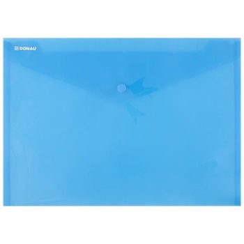 Irattartó tasak, A4, PP, patentos, DONAU, kék