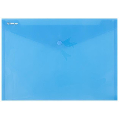Irattartó tasak, A4, PP, patentos, DONAU, kék