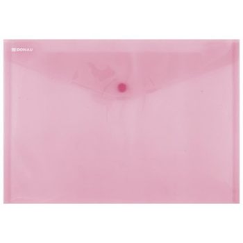 Irattartó tasak, A4, PP, patentos, DONAU, piros