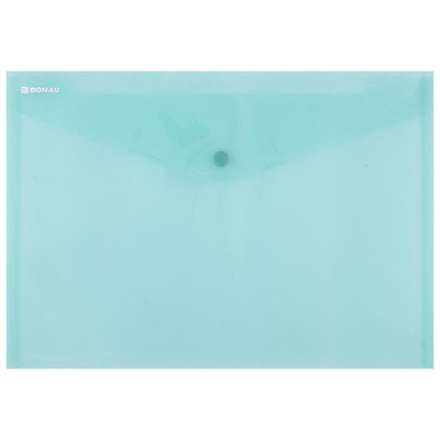 Irattartó tasak, A4, PP, patentos, DONAU, zöld