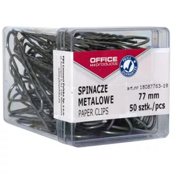 Gemkapocs, 77 mm, OFFICE PRODUCTS, ezüst 50 db