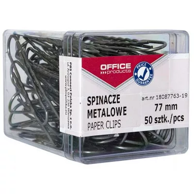 Gemkapocs, 77 mm, OFFICE PRODUCTS, ezüst 50 db