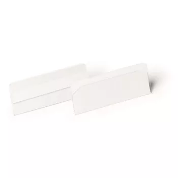   Logisztikai zseb, 100x38 mm, fekvő, DURABLE "HARD COVER", öntapadó csíkkal, átlátszó 10 db
