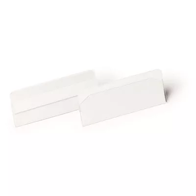 Logisztikai zseb, 100x38 mm, fekvő, DURABLE "HARD COVER", öntapadó csíkkal, átlátszó 10 db