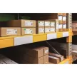 Logisztikai zseb, 210x74 mm, fekvő, DURABLE "HARD COVER", öntapadó csíkkal, átlátszó 10 db
