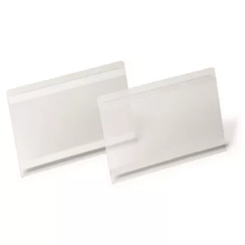   Logisztikai zseb, A5, fekvő, DURABLE "HARD COVER", öntapadó csíkkal, átlátszó 10 db