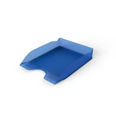 Irattálca, műanyag, DURABLE, "Basic", áttetsző kék