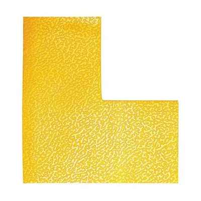 Padlójelölő matrica, 100 mm, DURABLE "L", sárga 10 db