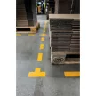 Padlójelölő matrica, 50x150 mm, DURABLE "Csík", sárga 10 db