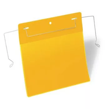   Logisztikai zseb, A5, fekvő, DURABLE, dróttal, sárga 50 db