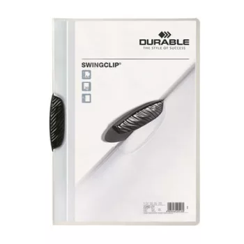   Gyorsfűző, klipes, A4, DURABLE "Swingclip® 30", fekete 1 db