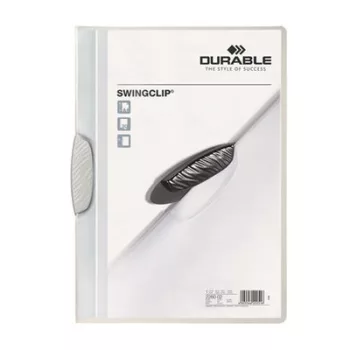   Gyorsfűző, klipes, A4, DURABLE "Swingclip® 30", fehér 1 db