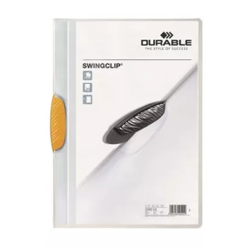   Gyorsfűző, klipes, A4, DURABLE "Swingclip® 30", sárga 1 db