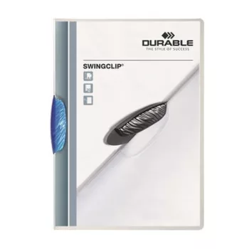   Gyorsfűző, klipes, A4, DURABLE "Swingclip® 30", kék 1 db