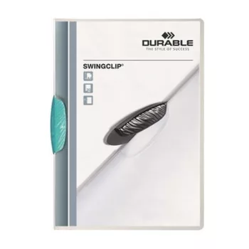   Gyorsfűző, klipes, A4, DURABLE "Swingclip® 30", világoskék 1 db