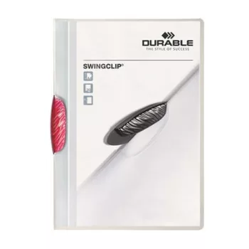   Gyorsfűző, klipes, A4, DURABLE "Swingclip® 30", bíbor 1 db