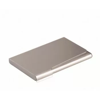   Névjegykártyatartó tárca, fém, 20 db-os, DURABLE, matt ezüst
