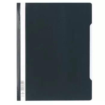 Gyorsfűző, PP, A4+, DURABLE, fekete 50 db