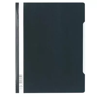 Gyorsfűző, PP, A4+, DURABLE, fekete 50 db