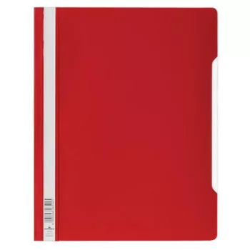Gyorsfűző, PP, A4+, DURABLE, piros 50 db