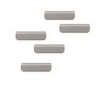 Jegyzettartó klip, öntapadó, mágneses, DURABLE "DURAFIX® CLIP", ezüst