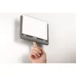 Információs tábla, 149x148,5 mm, DURABLE "CLICK SIGN", szürke 1 db