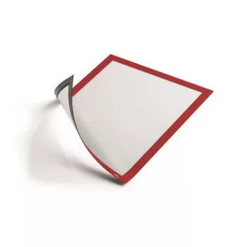   Infokeret, A4, mágneses, DURABLE "DURAFRAME® MAGNETIC", piros 5 db