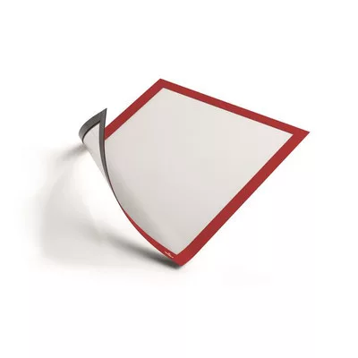 Infokeret, A4, mágneses, DURABLE "DURAFRAME® MAGNETIC", piros 5 db