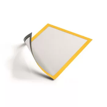   Infokeret, A4, mágneses, DURABLE "DURAFRAME® MAGNETIC", sárga 5 db