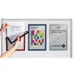 Infokeret, A4, mágneses, DURABLE "DURAFRAME® MAGNETIC", sötétkék 5 db