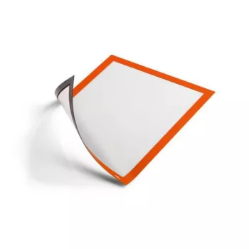   Infokeret, A4, mágneses, DURABLE "DURAFRAME® MAGNETIC", narancs 5 db