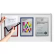 Infokeret, A4, mágneses, DURABLE "DURAFRAME® MAGNETIC", narancs 5 db