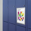 Infokeret, A4, mágneses, DURABLE "DURAFRAME® MAGNETIC", ezüst 5 db