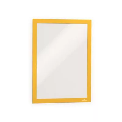 Infokeret, A4, öntapadó háttal, DURABLE "DURAFRAME®", sárga 2 db