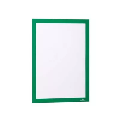 Infokeret, A4, öntapadó háttal, DURABLE "DURAFRAME®", zöld 2 db