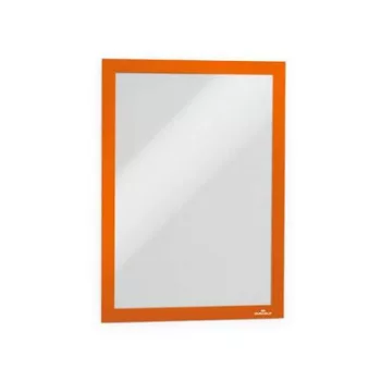   Infokeret, A4, öntapadó háttal, DURABLE "DURAFRAME®", narancs 2 db